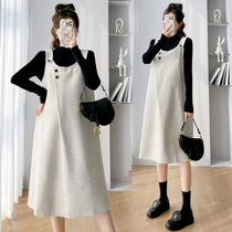 Radiation-proof maternity clothing autumn pregnancy clothing silver fiber bellyband fashionable style loose dress