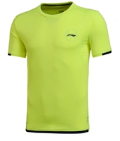 Authentic Li Ning Mùa thu đào tạo sê-ri Áo ngắn tay nam Áo thun nam ATSL259-2-3-5-6 - Áo polo thể thao polo nữ