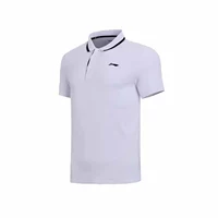 Authentic Li Ning 18 Áo thun cotton mùa hè dành cho nam Áo sơ mi nam POLO Áo thun ngắn tay nam APLN051-1-5-6-7 - Áo polo thể thao áo polo kẻ ngang