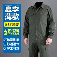 518 тонкий зеленый костюм в стиле милитари