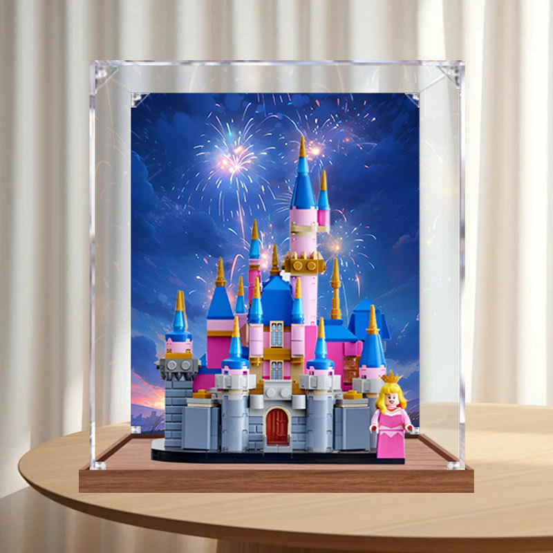 Mini Disney Sleeping Beauty Castle Acrylic Display Box Suitable for Lego 40720 Dust-Proof Figure Storage Box Mini Disney Sleeping Beauty Castle Acrylic Display Box Suitable for Lego 40720 Dust-Proof Figure Storage Box