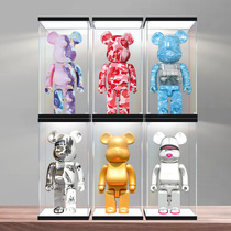 The bear bear bearbrick 1000 % acrylic display box violent bear handling model transparent collection dust cover