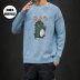 Men Vòng cổ Casual Sweaterautumn mùa thu và mùa đông cộng với nhung dệt kim chất béo cộng với sự gia tăng mỡ số lượng đáy xu hướng áo khoác. 