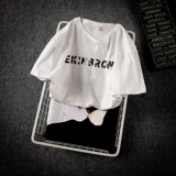 Трендовая летняя футболка с коротким рукавом, оверсайз, большой размер