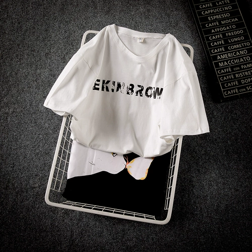 Трендовая летняя футболка с коротким рукавом, оверсайз, большой размер