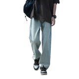 Летние джинсы, повседневные брюки, в американском стиле, свободный прямой крой