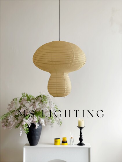 Noguchi Seihei Japanese-Style Bedroom Study Children's Room Dining Room Cafe Bar Homestay Mushroom Rice Paper Chandelier