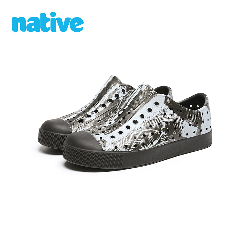 Native classic new full version paint black print all-match hole shoes boys and girls beach sandals