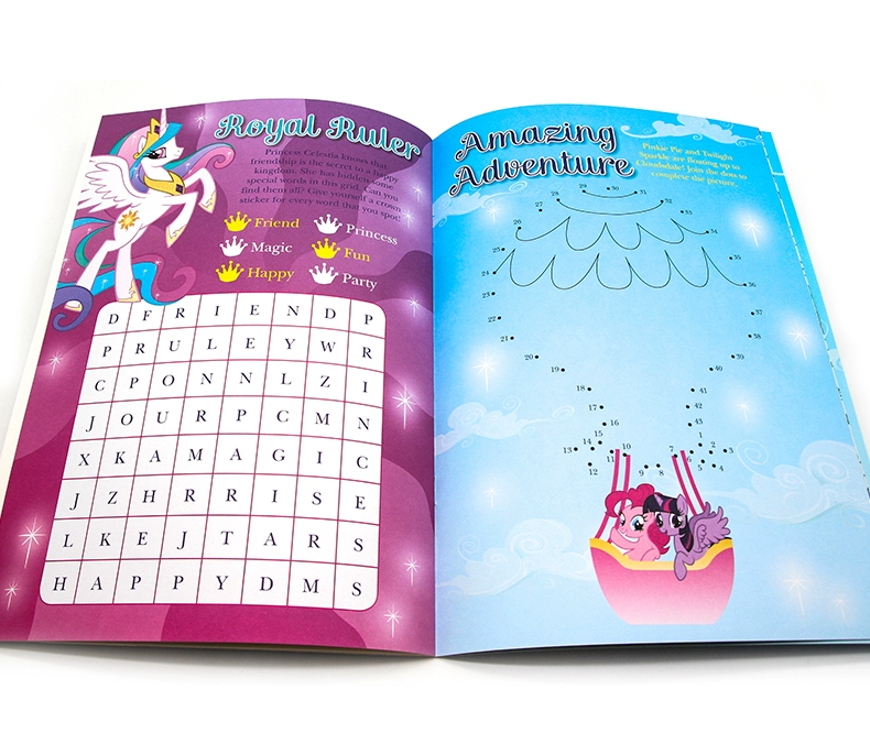 Nhỏ Ma Baoli tốt friend Sticker Activity Book Sách nguyên bản tiếng Anh My Little Pony Best Friends Sticker và Activity Book 175 Trương dán 3-6 năm sách thiếu nhi cũ của nhập khẩu