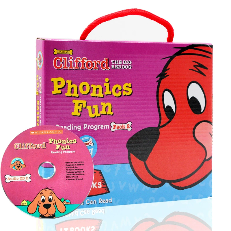 Big Red Dog loạt Clifford PhonicFun Pack 2 English truyện tranh gốc thú vị chính tả tự nhiên 12 + CD đóng hộp mầm non đọc một cuốn sách trước khi đi ngủ hình ảnh câu chuyện tiếng Anh