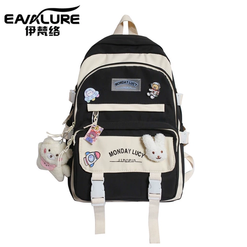 Ранец, брендовая милая сумка через плечо, рюкзак, в корейском стиле, для средней школы