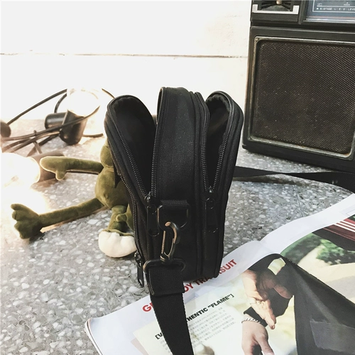 Сумка через плечо для отдыха, универсальная черная небольшая сумка, сумка на одно плечо в стиле хип-хоп, спортивная сумка