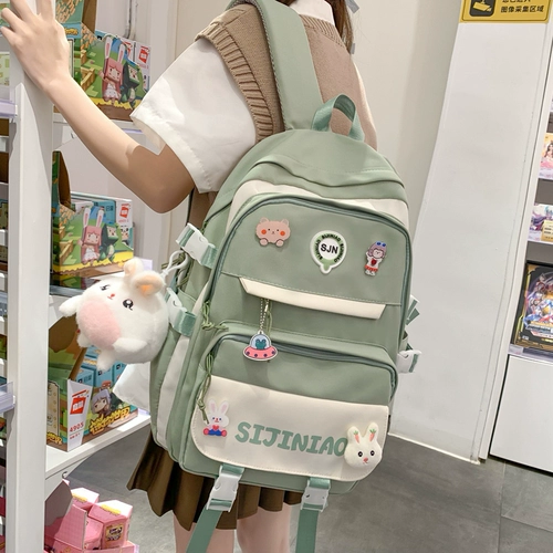 Ранец, сумка через плечо, милый рюкзак, для средней школы