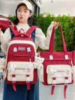 Свежий ранец, сумка через плечо, высококачественный милый вместительный и большой рюкзак, для средней школы