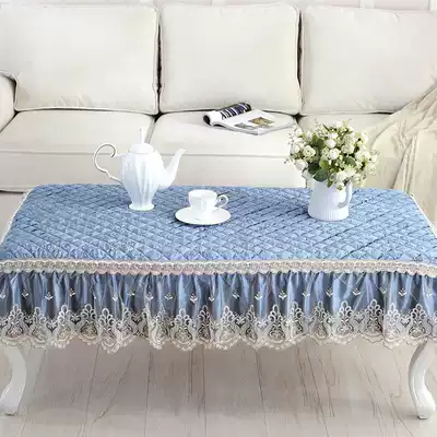 Limited time snap up flash delivery 2017 solid color plush European coffee table table table tablecloth factory price direct sale