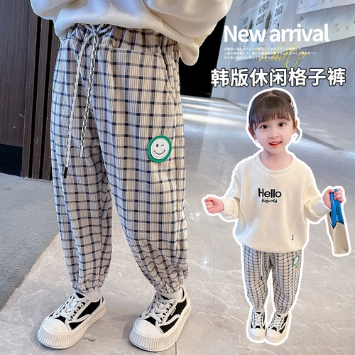 Демисезонные бархатные детские спортивные штаны, в западном стиле, 5 лет