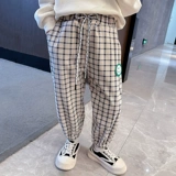 Демисезонные бархатные детские спортивные штаны, в западном стиле, 5 лет