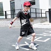Boys suit zhong da tong Western style summer childrens sports loose boy fast drying piece Barbara childrens clothing