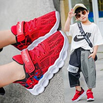 ABC spider spider-man boy shoes sneakers spring autumn season hollowed-out breathable single mesh shoes Soft bottom male baby children