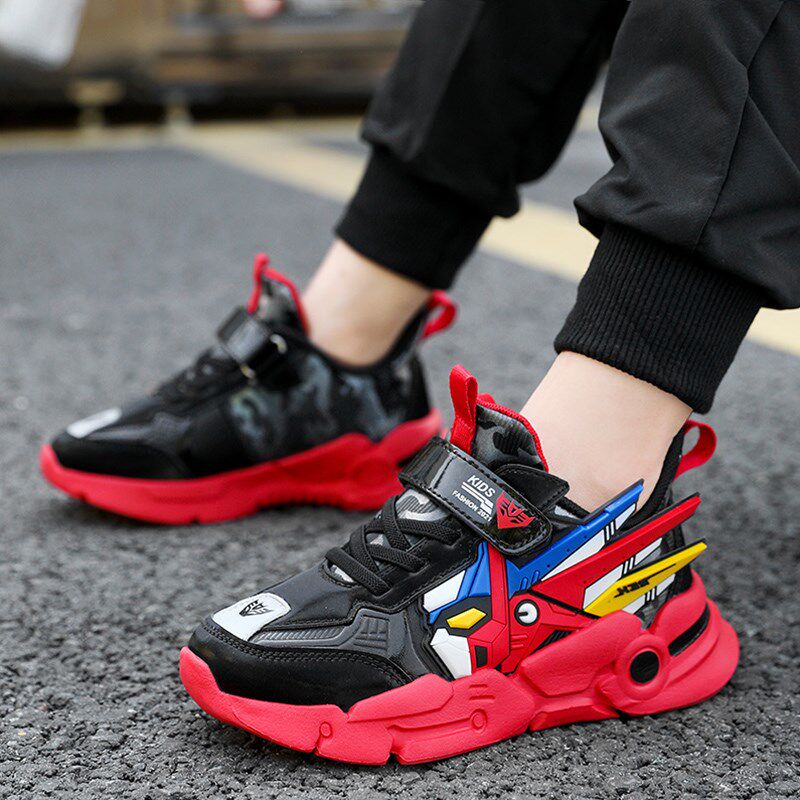 Spring boys shoes and autumn 2023 new autumn children's casual running shoes skeleton shoes small man