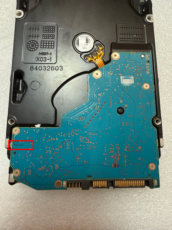 Toshiba Desktop Hard Drive Board Number G0022A Only Circuit Board 12t 14t