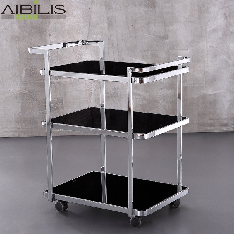 Special price tea water truck service car dining car kitchen trolley high-end restaurant hotel dining car bar three-storey liquor truck