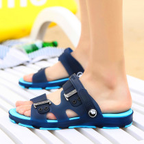 Sandals Mens Slippers Mens Summer Bathroom Inside and Out Beach Shoes Mens Hole Shoes Flip-Flops Non-slip Student Sandals and Slippers