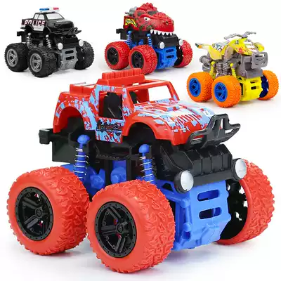 Four-wheel drive stunt inertia off-road vehicle children's toy simulation boy model anti-Fall Toy car stall gift toy