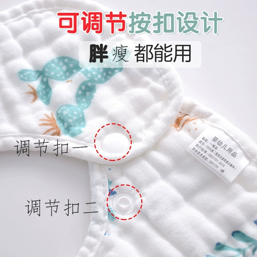 Детский хлопковый марлевый нагрудник, слюнявчик для новорожденных для еды, с карманом, хорошо впитывает воду