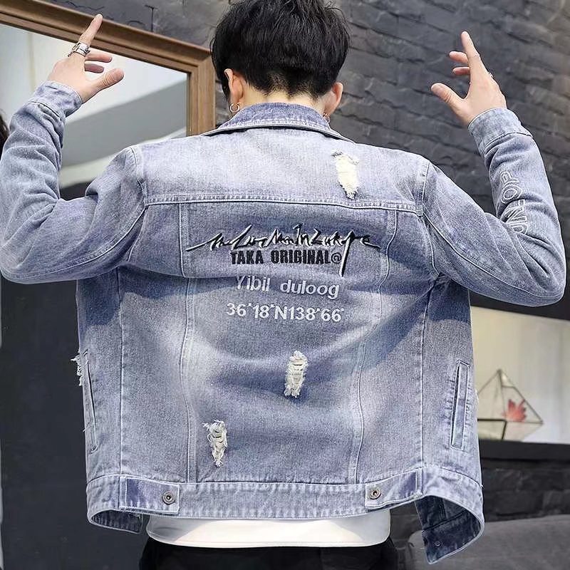 2026 New Men's Denim Jacket Spring and Autumn Trendy Brand Stylish Jacket Korean Style Casual Versatile Denim Coat