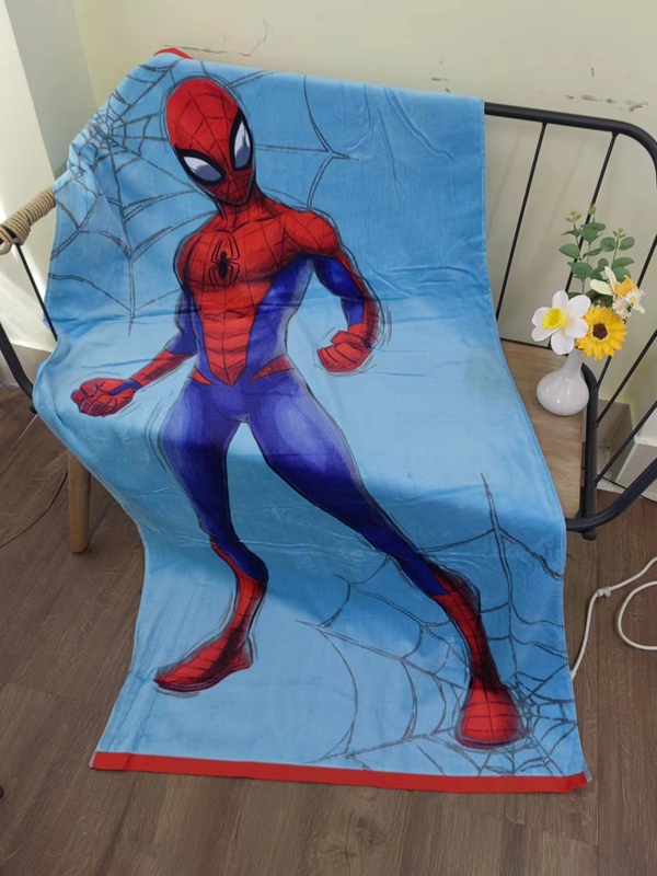Export Surplus Cotton Spider-Man Cartoon Thickened Large Bath Towel Beach Towel Soft and Absorbent Unisex Export Surplus Cotton Spider-Man Cartoon Thickened Large Bath Towel Beach Towel Soft and Absorbent Unisex
