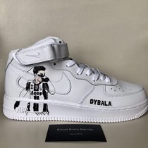 Customized service DIY graffiti hand-painted AF1 Juventus Dybala aj1 Air Force Ronaldo modified shoes