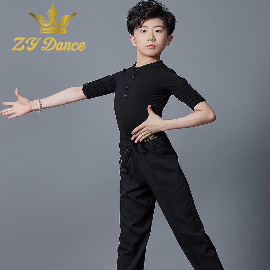 ZY DANCE summer new Latin dance costume men's continuous study performance costume race dress modern national standard dance boy dance