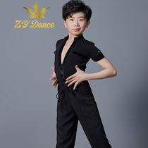 ZY DANCE Summer new Latin DANCE uniform Mens Style performance uniform modern DANCE national standard DANCE DANCE Boy Boy