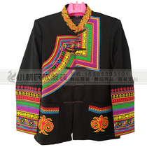 Sichuan Liangshan Meigu Yi clothing Mens Womens new autumn and winter long sleeve ethnic characteristics embroidery blouse 232