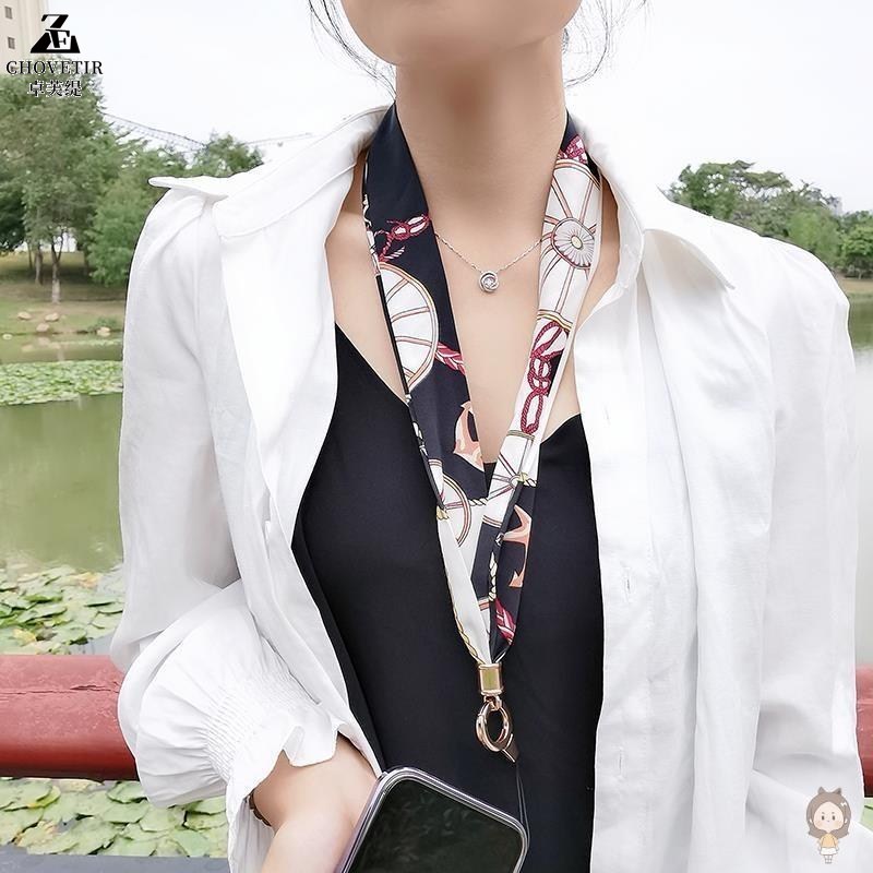 Mobile phone hanging rope hanging neck sturdy and durable mesh red mobile phone chain hanging decoration anti-loss woman with no-neck rope long rope-Taobao