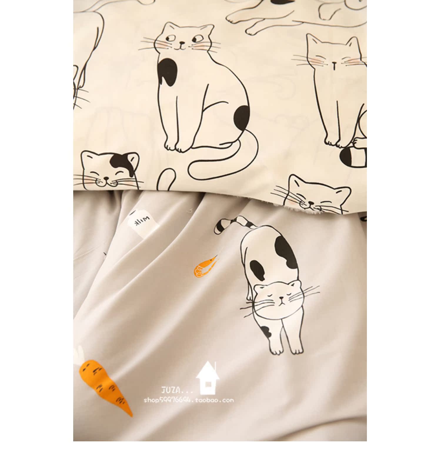 Vải bông Bắc Âu Mèo và bóng gạo Trang chủ chăn bông màn cửa vải cotton - Vải vải tự làm vải chất cotton