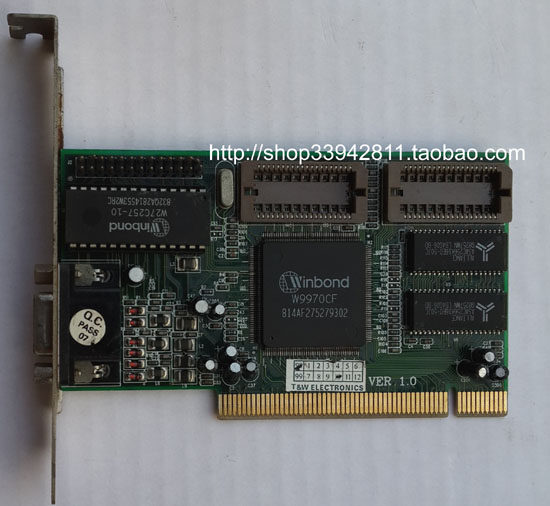 PCI graphics card with Wei Winbond W9970CF VGA 15-pin guarantee