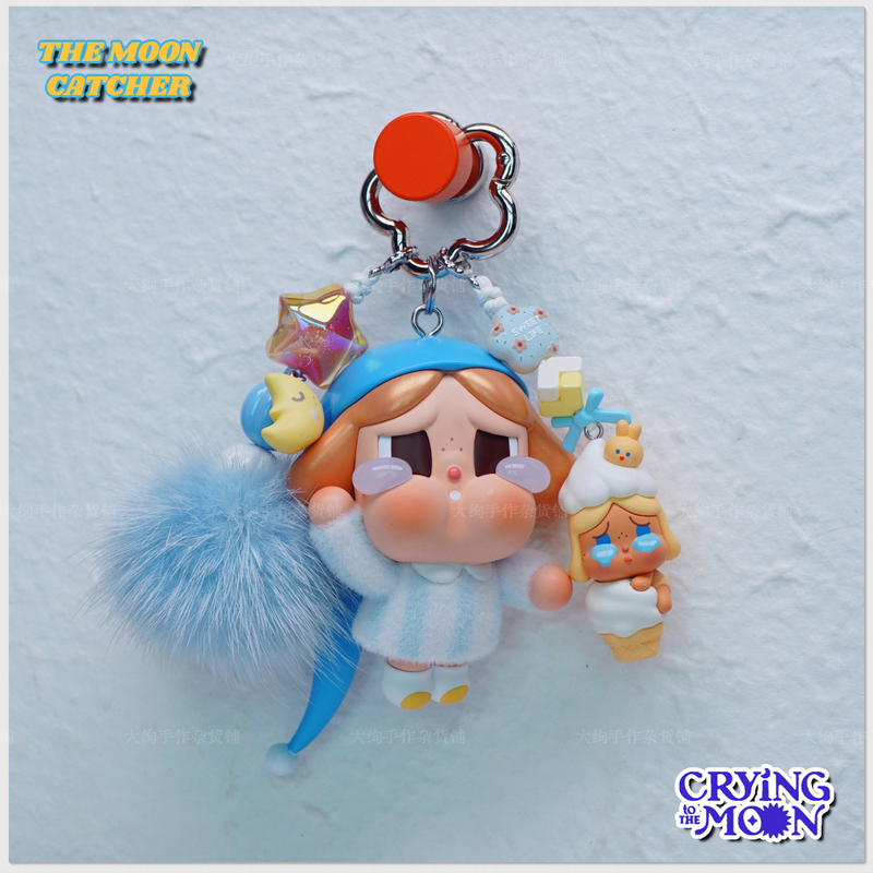 Authentic Crybaby Moon Series Bag Pendant Keychain Car Keyring Trendy Toy Gift