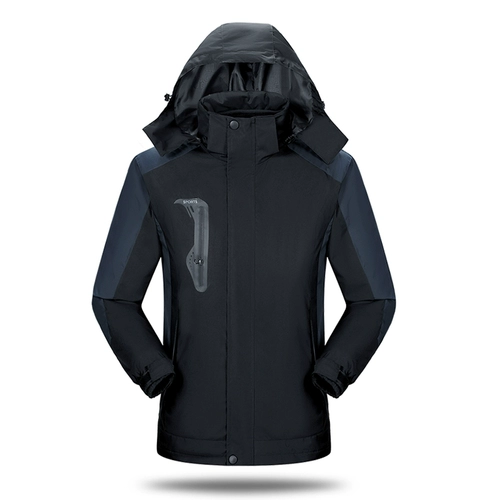 Утепленная зимняя куртка, ветрозащитный плащ для работы, «три в одном», делается под заказ, с вышивкой, с печатью вашего логотипа