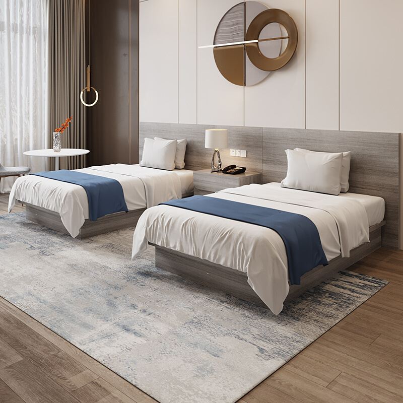 Hotel furniture Furniture Full Apartment Full Apartments Folk Sleeping Rooms Single Twin Beds Brief Modern Electric Race Hotel Innate Beds