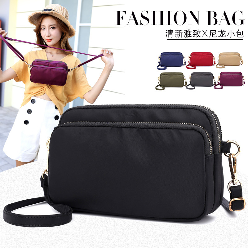 chibao （chibao） 2024 new lightweight fashion waterproof women‘s shoulder messenger bag canvas mini small bag