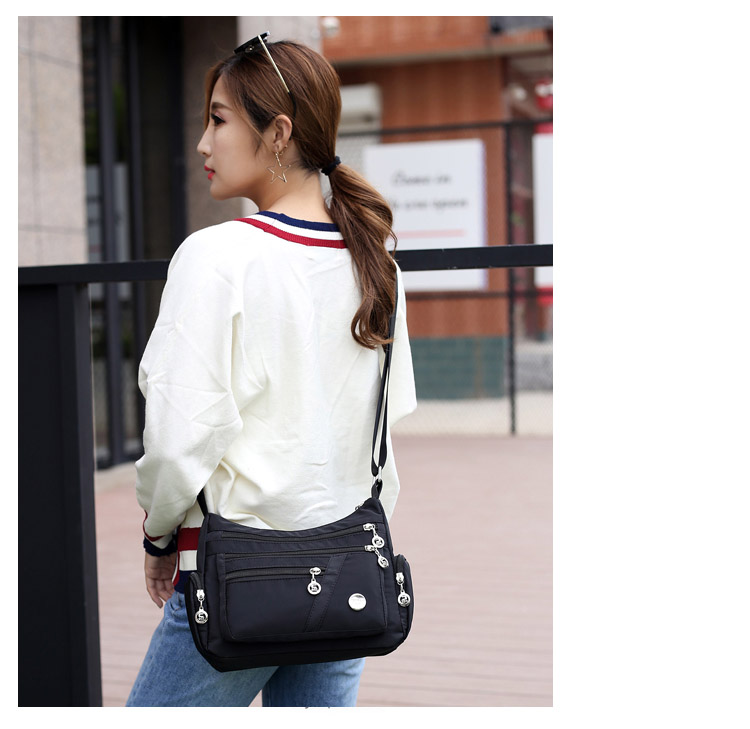 Túi 2018 mới phụ nữ duy nhất vai rộng vai túi vải túi hoang dã nylon thời trang phụ nữ Hàn Quốc túi túi xách nữ đẹp