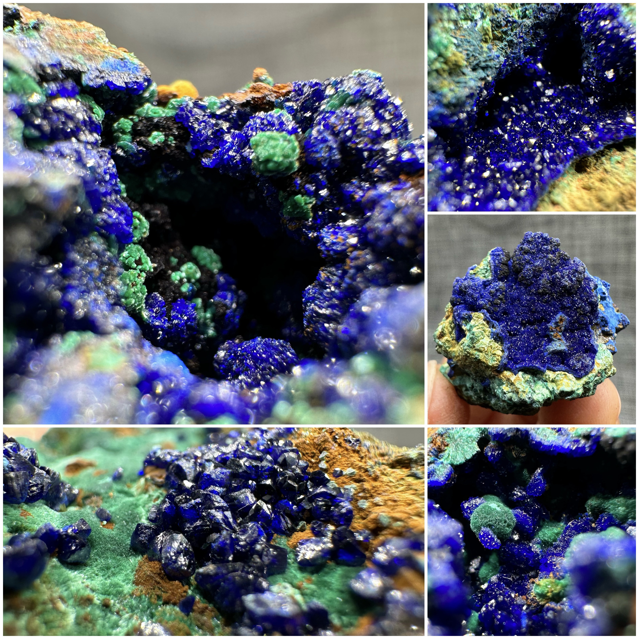 アズライト、マラカイト、天然鉱物、水晶、鉱石標本、原石、宝石、奇妙な石の装飾品、装飾石コレクション