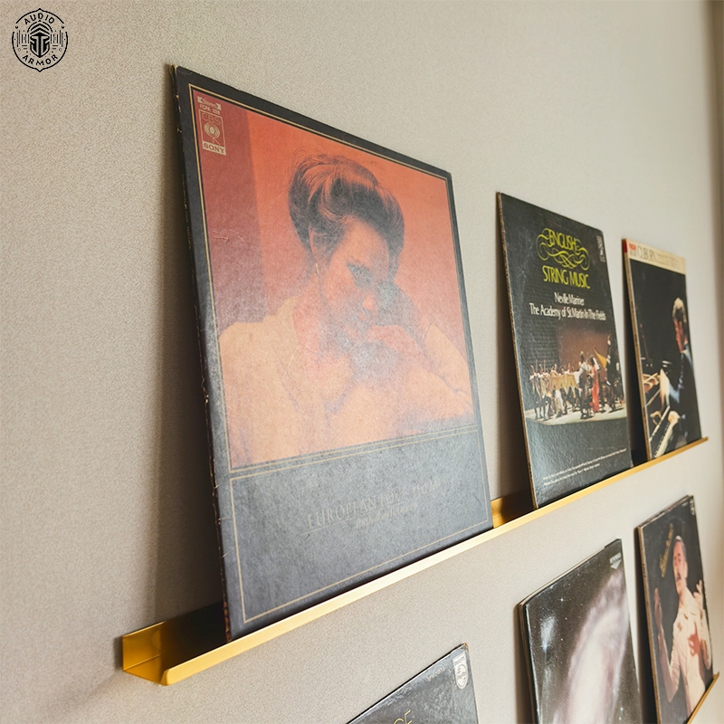 Record Rack Wall Bracket Wrought Iron Living Room Wall Lp Album Storage Rack Display Rack Vinyl Record Rack