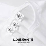 Брендовый хлопковый демисезонный приятный телу лонгслив, круглый воротник, большой размер