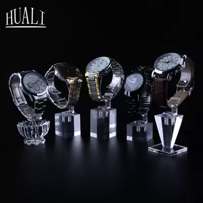 Acrylic display frame transparent three-layer detachable frame 24 booth watch display stand strong elastic ring
