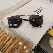 monster-self-made new Korean style childrens retro sun-eye sunglasses