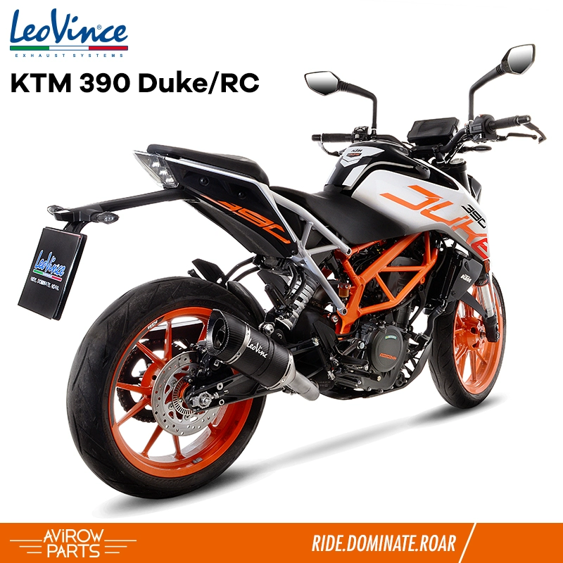 Ý Leovince sợi carbon KTM390Duke 250 / RC 17-19 sửa đổi ống xả xe máy - Ống xả xe máy