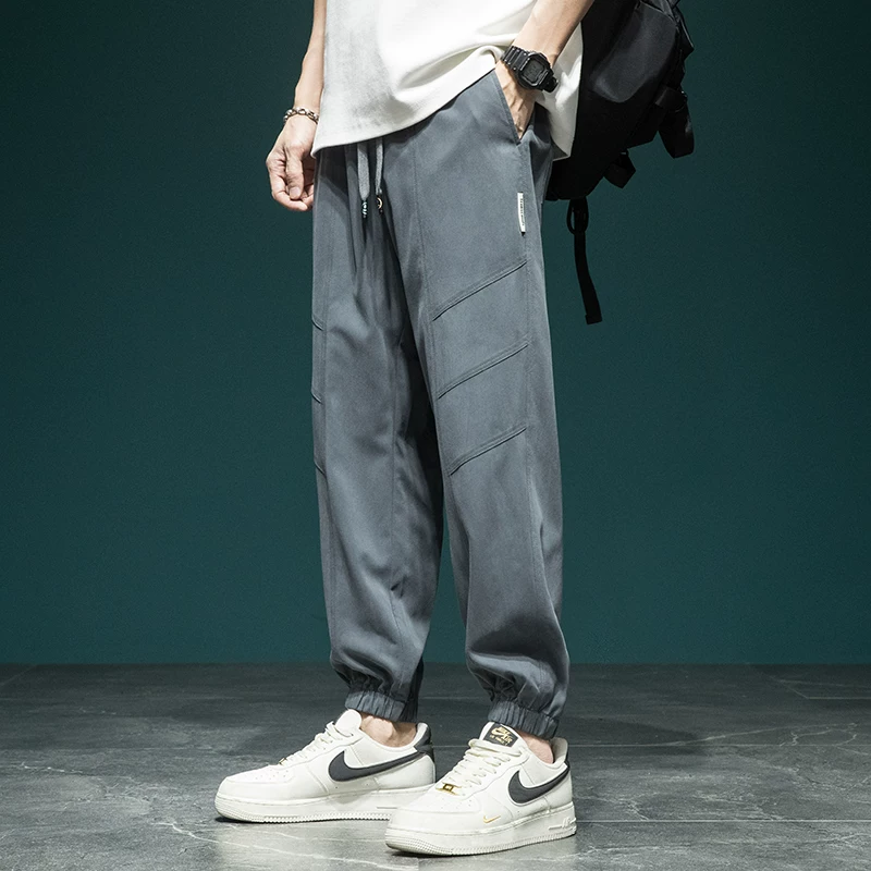 Men's comfortable summer trousers, oversize, size